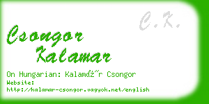 csongor kalamar business card